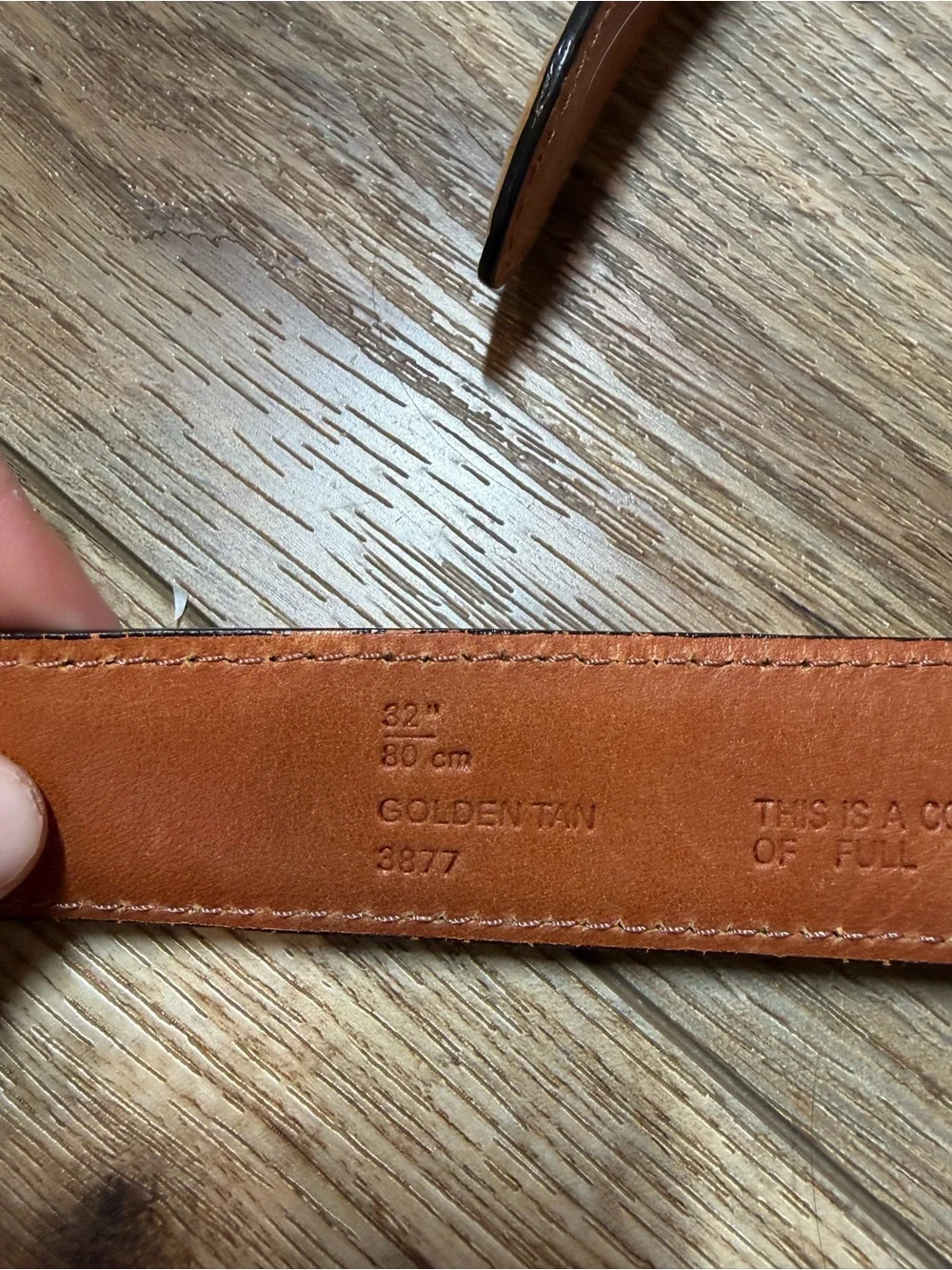 vintage Retro Coach Cowhide leather harness Solid Brass single prong buckle belt